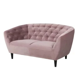 Sofa dwuosobowa tapicerowana BRAD różowa