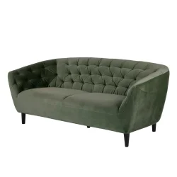 Sofa trzyosobowa tapicerowana BRAD zielona