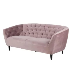 Sofa trzyosobowa tapicerowana SORYA różowa