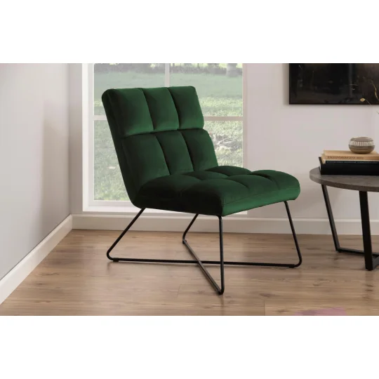 Fotel tapicerowany LILA zielony - Zdjęcie 6
