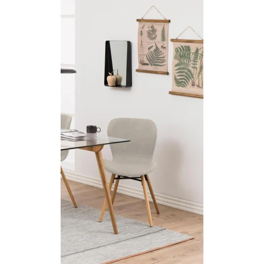 Krzesło tapicerowane EVA beżowe - Zdjęcie 5