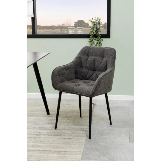 Krzesło tapicerowane MAX ciemnoszare - Zdjęcie 6