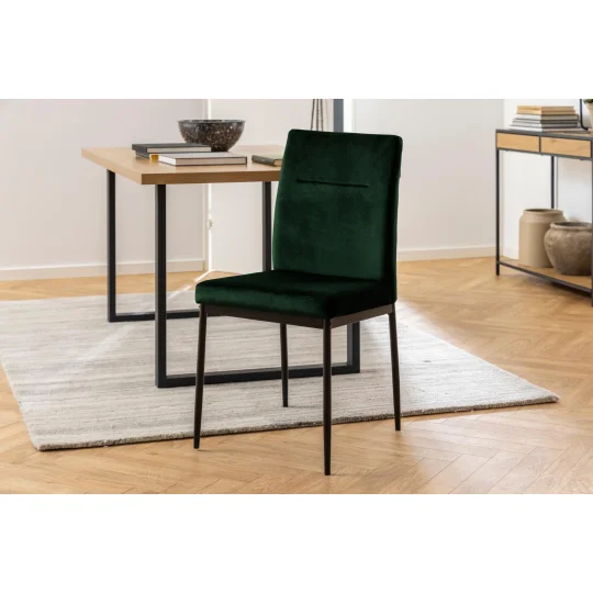 Krzesło tapicerowane ADAM ciemnozielone - Zdjęcie 9
