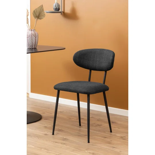 Krzesło tapicerowane MAE ciemnoszary - Zdjęcie 5