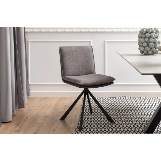 Krzesło tapicerowane COMO jasnobrązowe - Zdjęcie 6