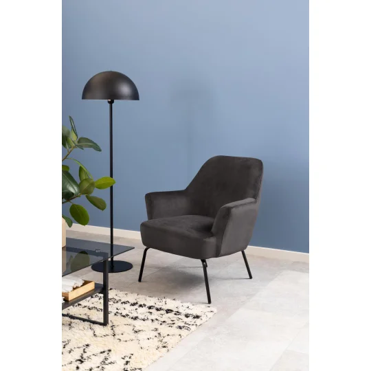 Fotel tapicerowany CELINE ciemnoszary - Zdjęcie 5