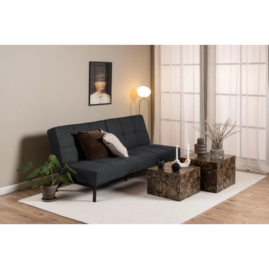 Sofa tapicerowana SABINO ciemnoszara tkanina - Zdjęcie 5
