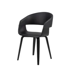 Krzesło z ekoskóry ORTE czarne