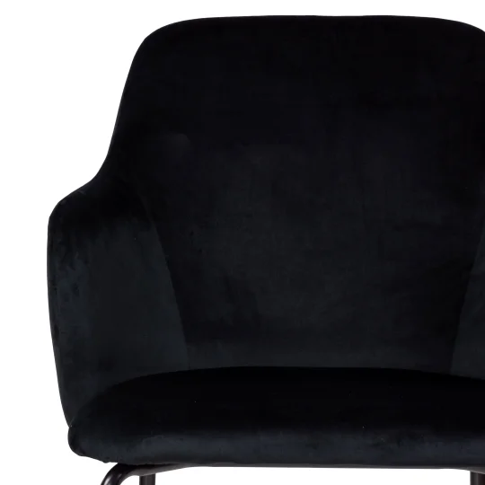 Stół HOBART 120x80 + 4 krzesła OLIVIER czarny - Zdjęcie 8