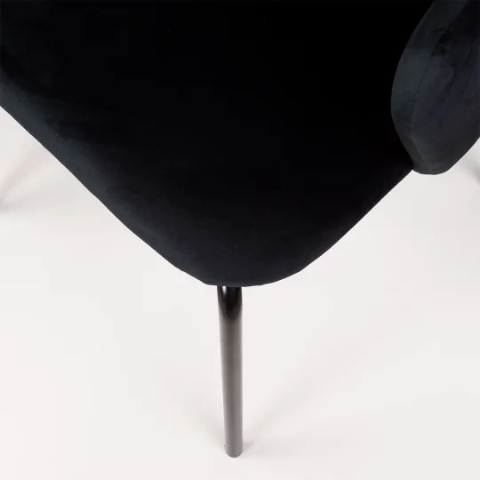 Stół HOBART 120x80 + 4 krzesła OLIVIER czarny - Zdjęcie 10
