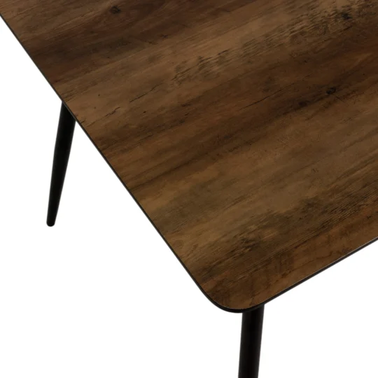 Stół MELTON 120/160 + 4 krzesła OLIVIER czarny - Zdjęcie 9