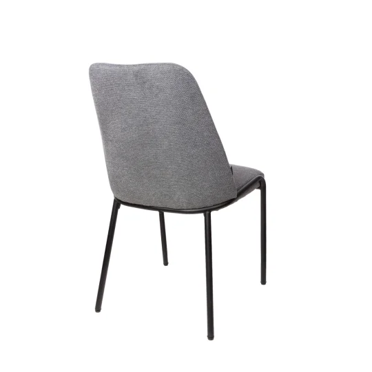 Stół rozkładany LEVIN fi 110 + 4 krzesła SANTI jasnoszary - Zdjęcie 10