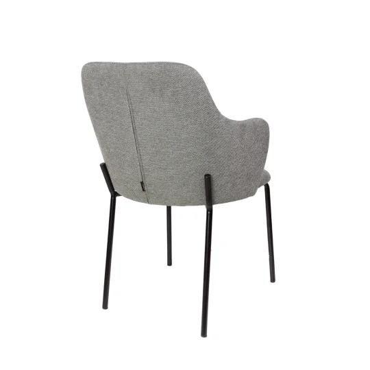Stół RUBBO dębowy + 4 krzesła OLIVIER jasnoszary - Zdjęcie 6