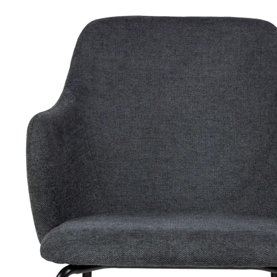 Stół HOBART 120x80 + 4 krzesła OLIVIER ciemnoszary - Zdjęcie 8