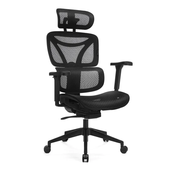LEVANO SYSTEM Fotel ergonomiczny Control Series Czarny - Zdjęcie 5