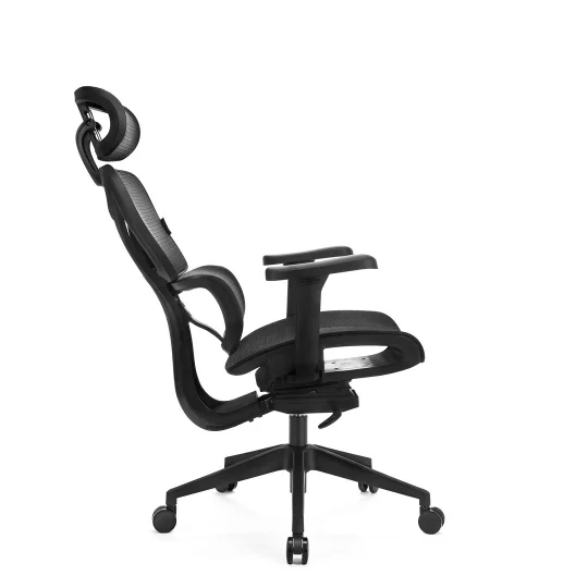 LEVANO SYSTEM Fotel ergonomiczny Control Series Czarny - Zdjęcie 9