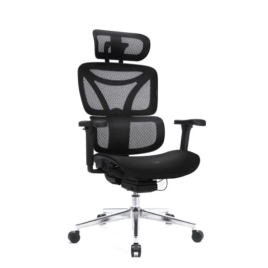 LEVANO SYSTEM Fotel ergonomiczny Control Pro Czarny - Zdjęcie 4