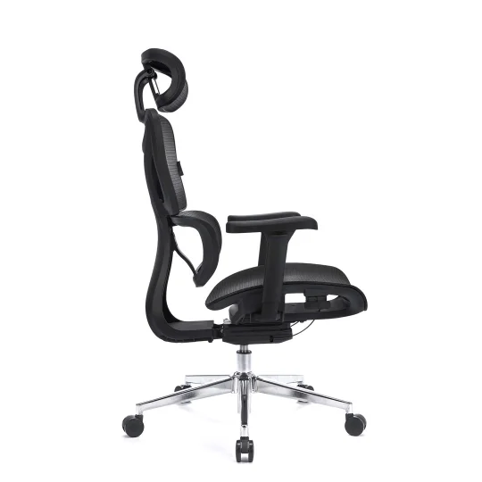 LEVANO SYSTEM Fotel ergonomiczny Control Pro Czarny - Zdjęcie 6
