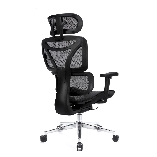 LEVANO SYSTEM Fotel ergonomiczny Control Pro Czarny - Zdjęcie 8
