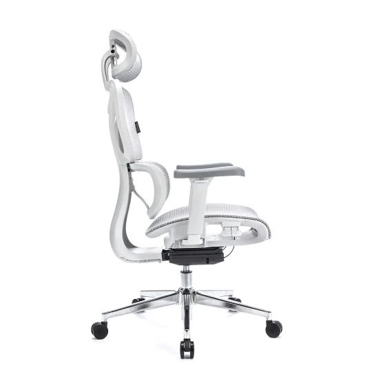 LEVANO SYSTEM Fotel ergonomiczny Control Pro Biały - Zdjęcie 4