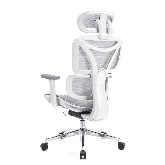 LEVANO SYSTEM Fotel ergonomiczny Control Pro Biały - Zdjęcie 8