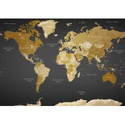 Fototapeta - Mapa świata: Nowoczesna geografia