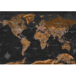 Fototapeta - Świat: Stylowa mapa