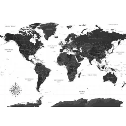 Fototapeta - Czarno-biała mapa