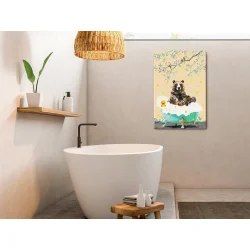 Obraz do samodzielnego malowania - Kąpiel niedźwiedzia