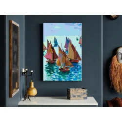 Obraz do samodzielnego malowania - Claude Monet: Łodzie rybackie