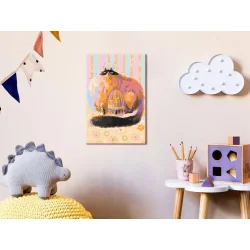 Obraz do samodzielnego malowania - Gruby kot