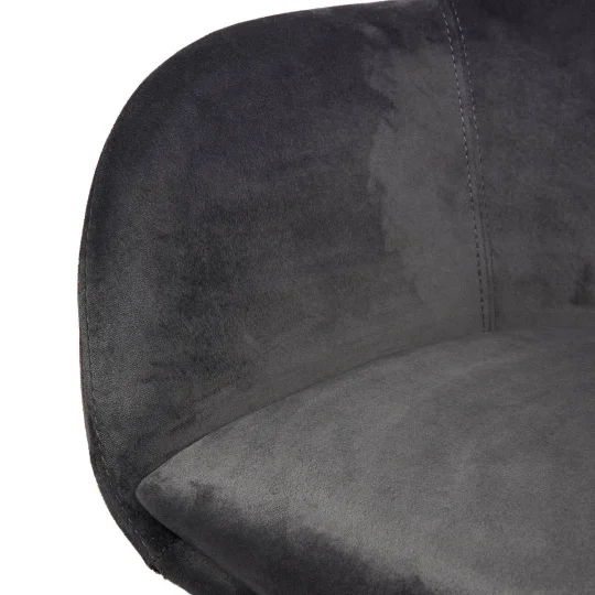 Krzesło tapicerowane SHELL - ciemne bukowe nogi - Zdjęcie 5