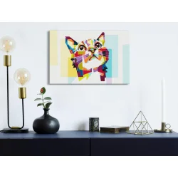 Obraz do samodzielnego malowania - Kot i figury