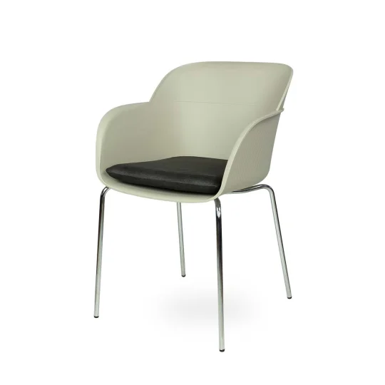 Krzesło SHELL - chromowane nogi - Zdjęcie 5