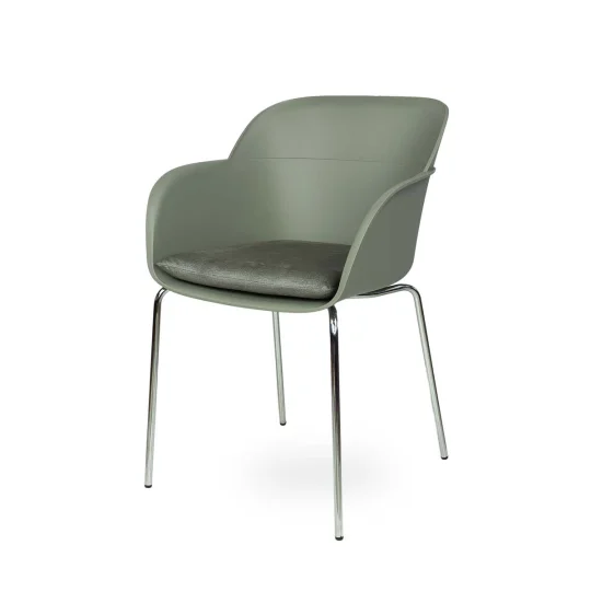 Krzesło SHELL - chromowane nogi - Zdjęcie 3