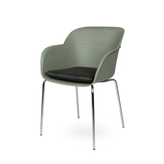 Krzesło SHELL - chromowane nogi - Zdjęcie 5