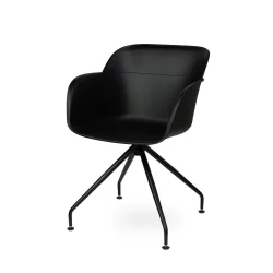 Obrotowe krzesło SHELL - czarne nogi