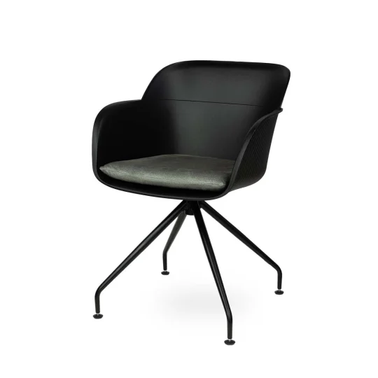 Obrotowe krzesło SHELL - czarne nogi - Zdjęcie 3