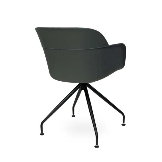 Obrotowe krzesło SHELL - czarne nogi - Zdjęcie 2