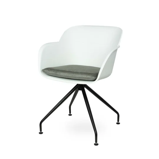 Obrotowe krzesło SHELL - czarne nogi - Zdjęcie 3