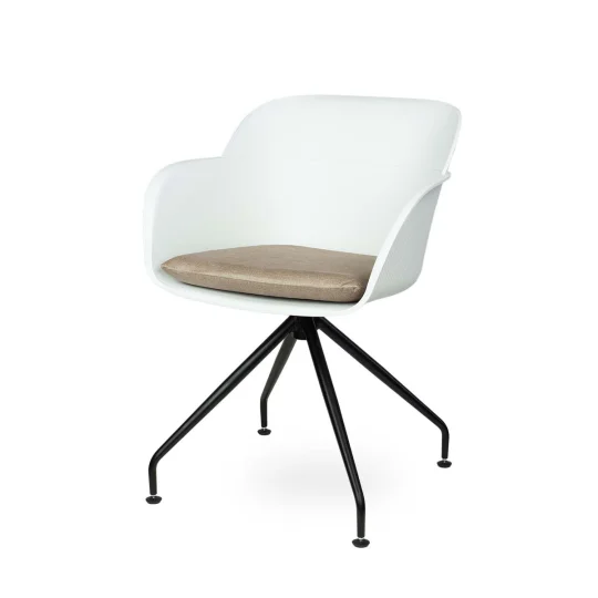 Obrotowe krzesło SHELL - czarne nogi - Zdjęcie 4
