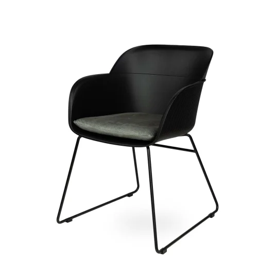 Krzesło SHELL - czarne płozy - Zdjęcie 3
