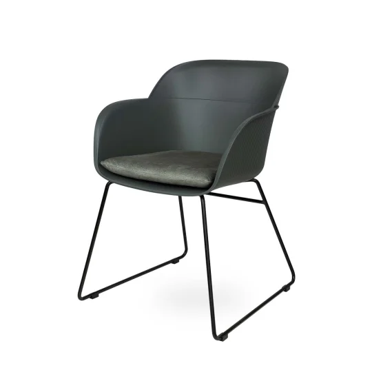 Krzesło SHELL - czarne płozy - Zdjęcie 3