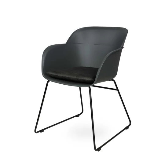 Krzesło SHELL - czarne płozy - Zdjęcie 5