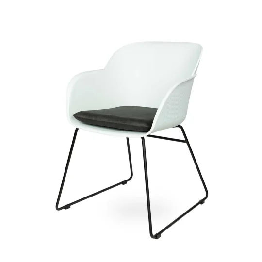 Krzesło SHELL - czarne płozy - Zdjęcie 5