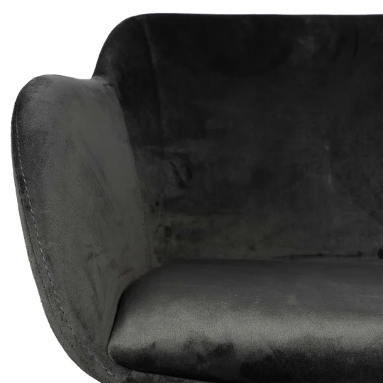 Krzesło tapicerowane SHELL - chromowane nogi - Zdjęcie 3