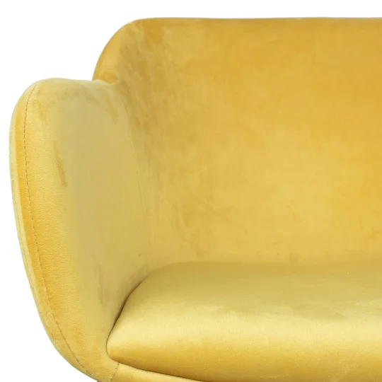 Krzesło tapicerowane SHELL - chromowane nogi - Zdjęcie 3