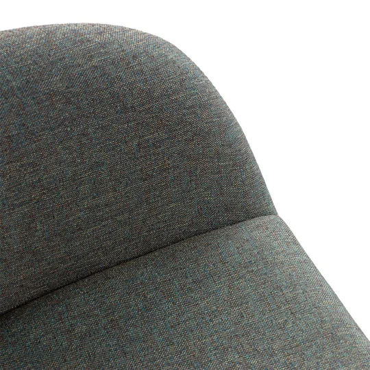 Krzesło tapicerowane SHELL - czarne nogi - Zdjęcie 4