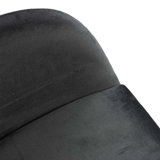 Krzesło tapicerowane SHELL - czarne nogi - Zdjęcie 4