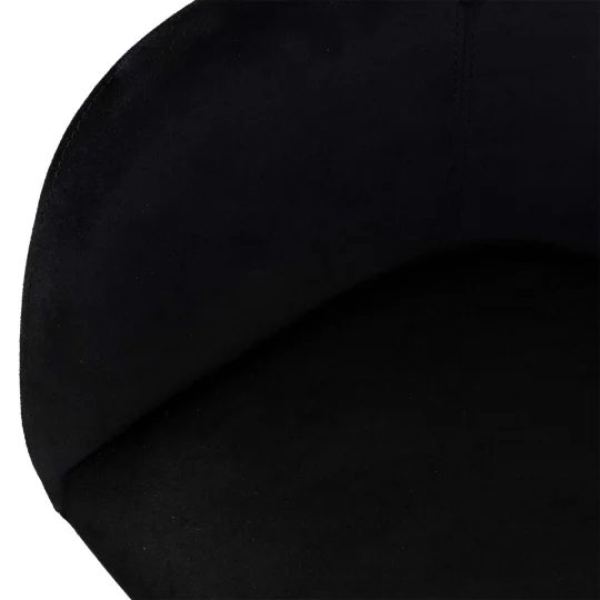 Krzesło tapicerowane SHELL - czarne nogi - Zdjęcie 5